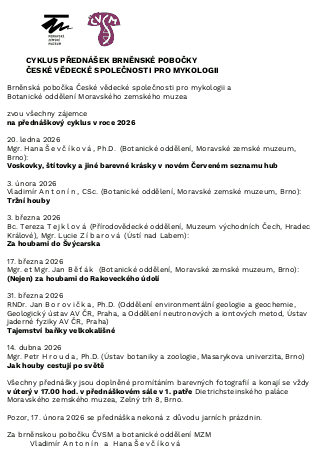 Přednášky ČVSM 2026